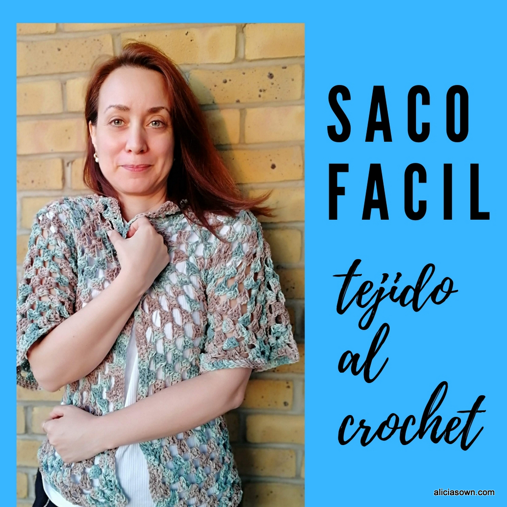 Saco Fácil Tejido Al Crochet